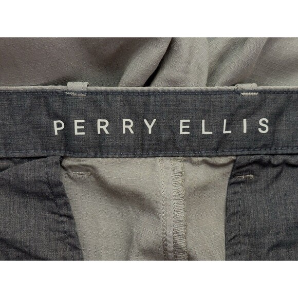 Men's Perry Ellis Gray Shorts Lyocell Performance Lightweight 9" Inseam Size 34 - Picture 4 of 7